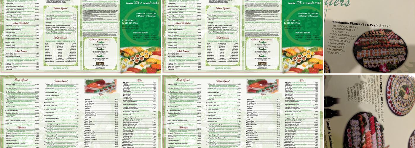 Genki Ya - Cambridge Menu