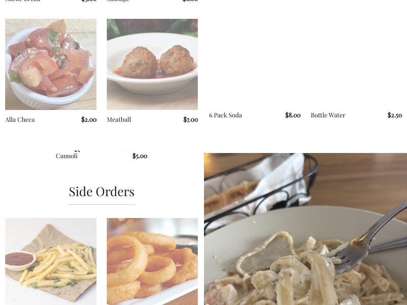 Georges Cucina Italiana Menu