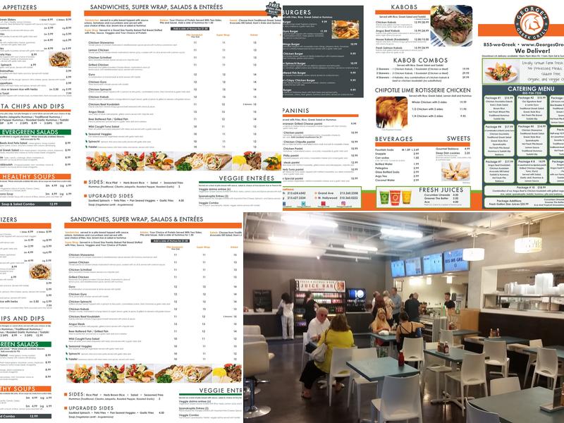 George's Greek Grill Menu