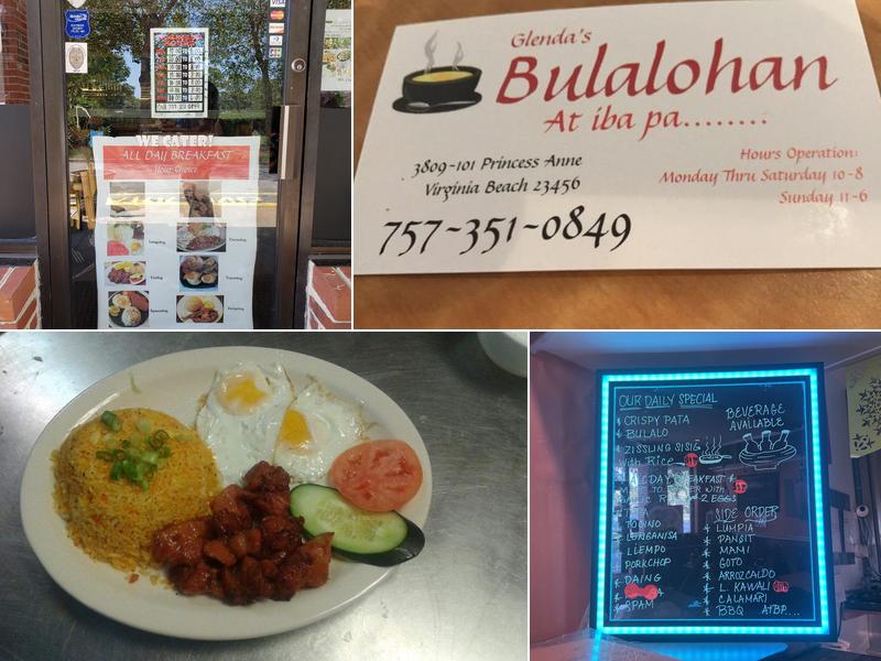Glenda's Bulalohan Menu