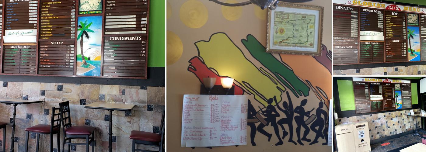 Gloria's Menu