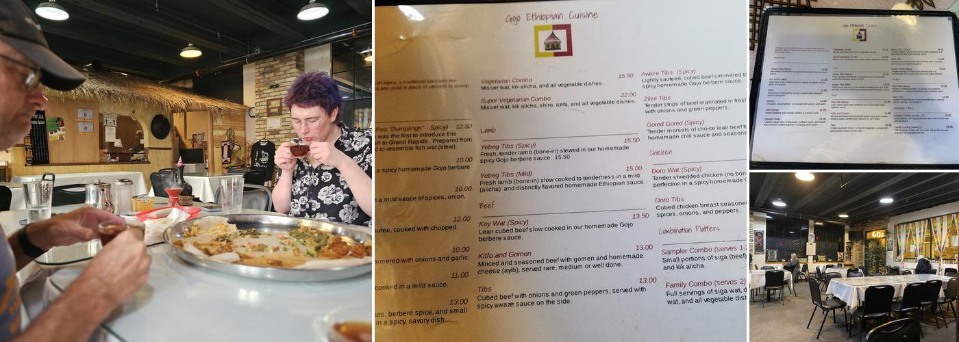 Go Jo Ethiopian Cuisine & Deli Menu