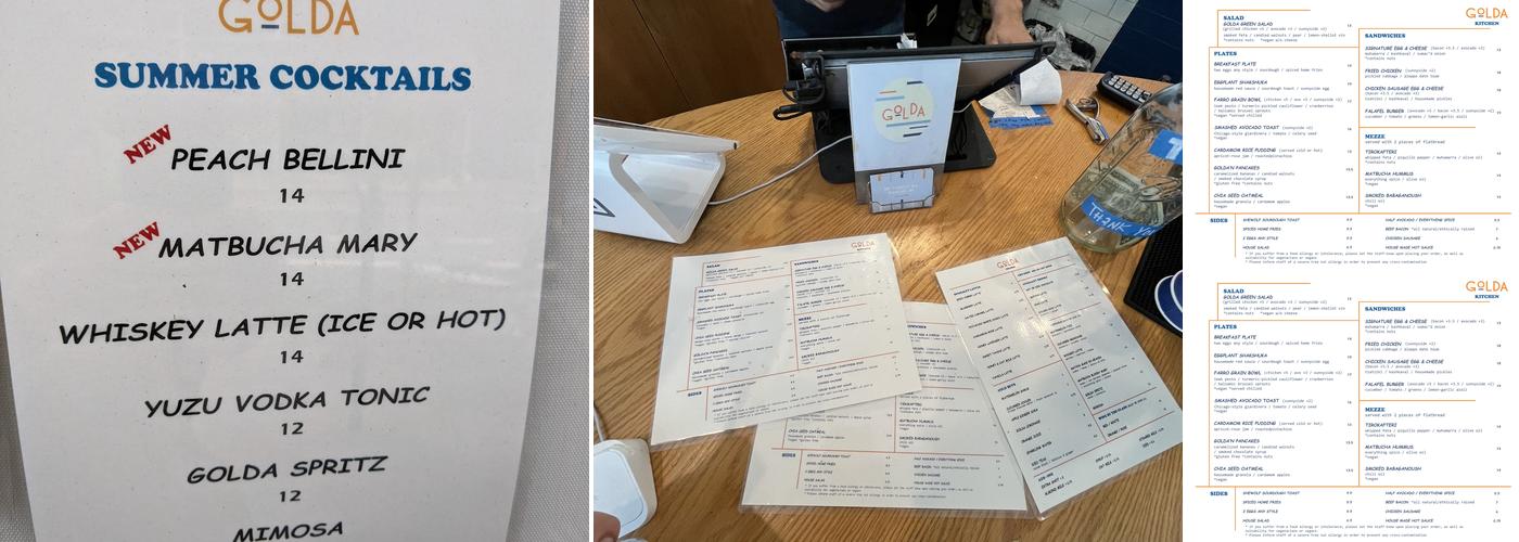 Golda Menu