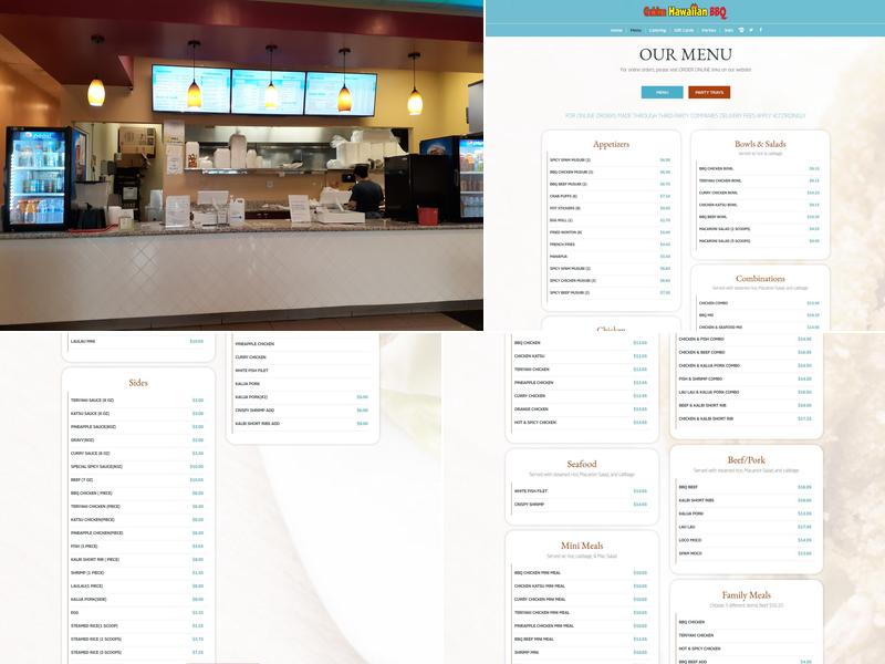 Golden Hawaiian BBQ Menu