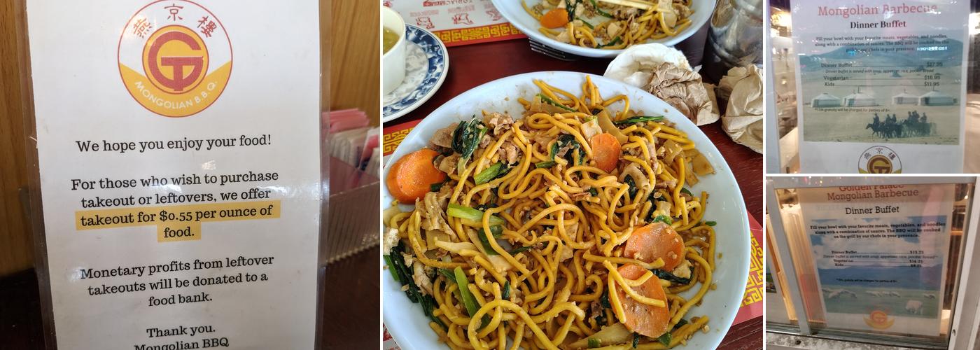 Golden Palace Mongolian BBQ Menu