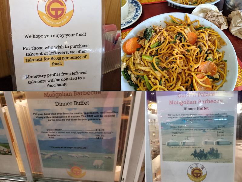 Golden Palace Mongolian BBQ Menu