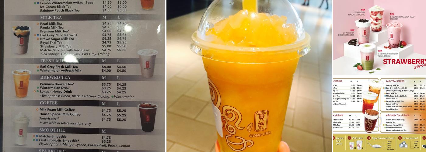 Gong Cha - Eastridge Mall Menu