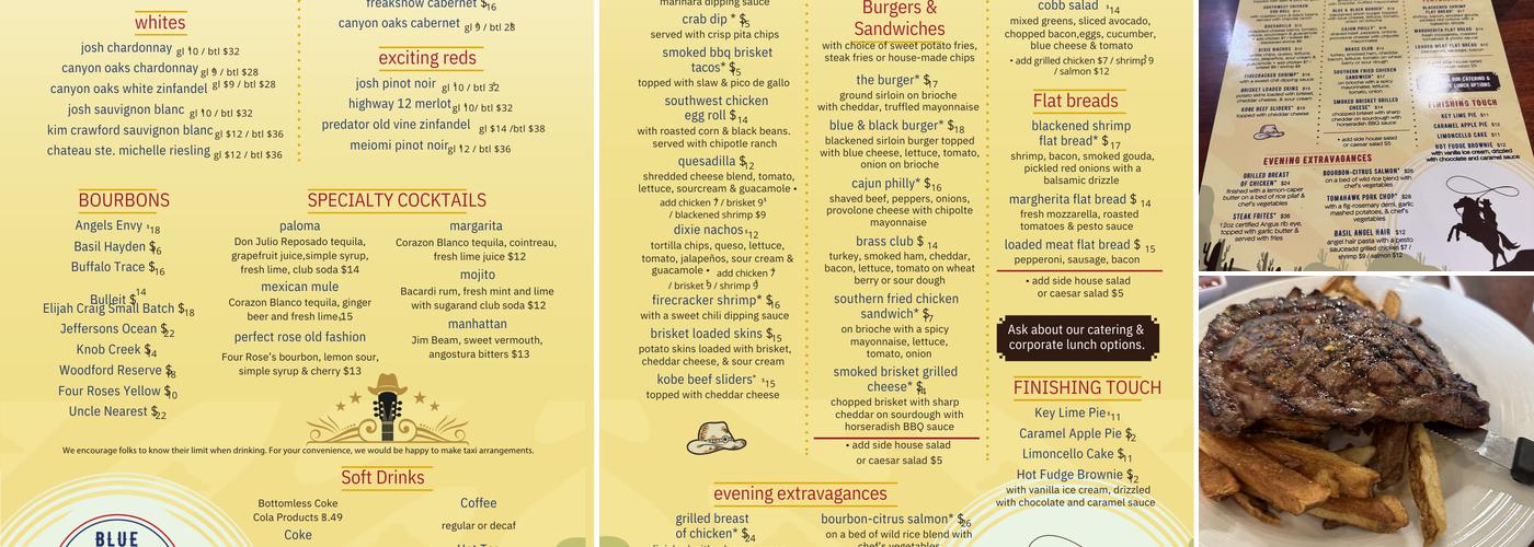 BLUE DIXIE KITCHEN Menu