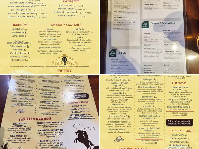 BLUE DIXIE KITCHEN Menu