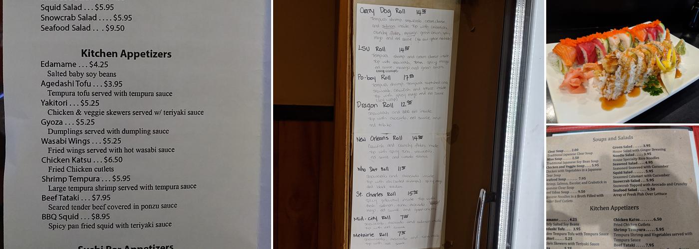 Good Time Sushi Menu