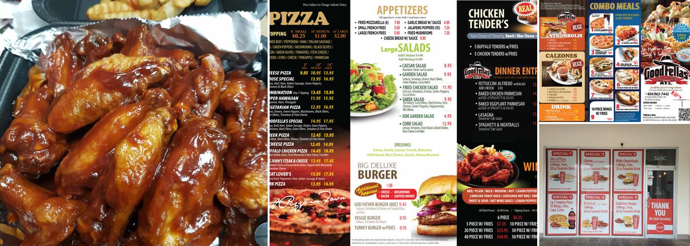 Goodfellas Pizza & Wings Menu