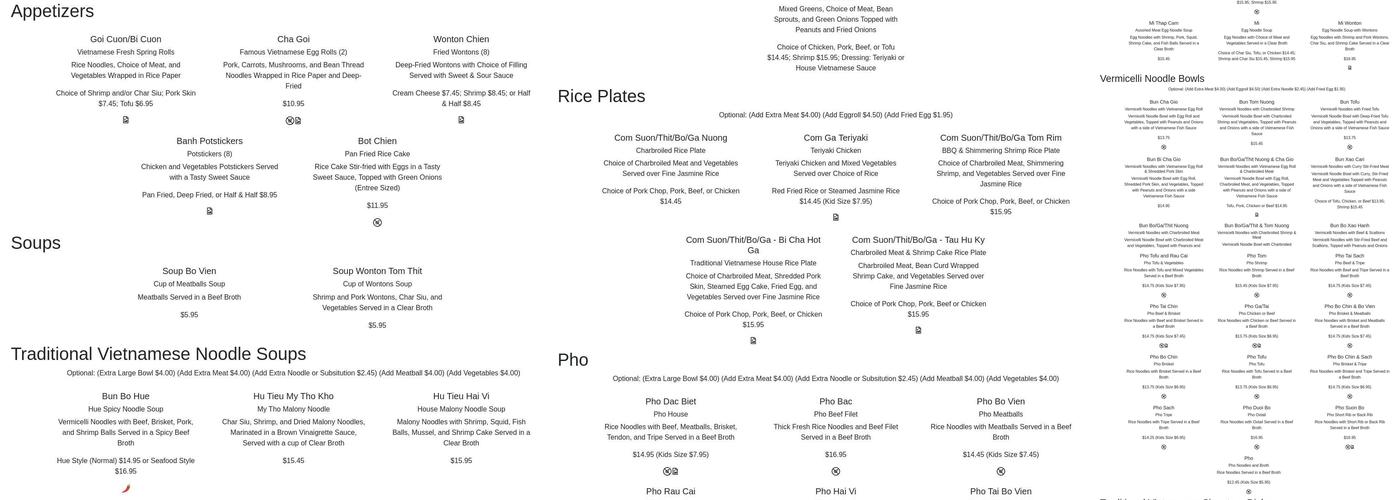 Gossip Tapioca Menu