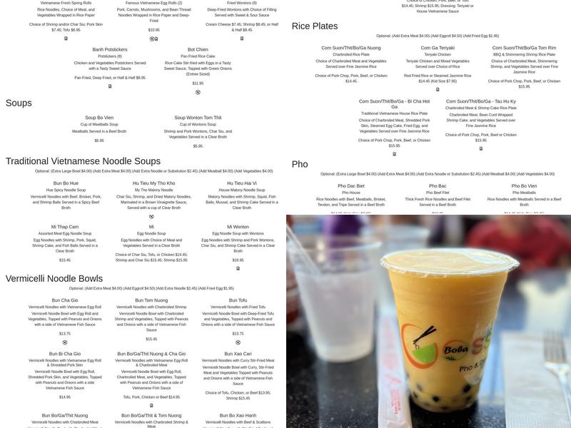 Gossip Tapioca Menu