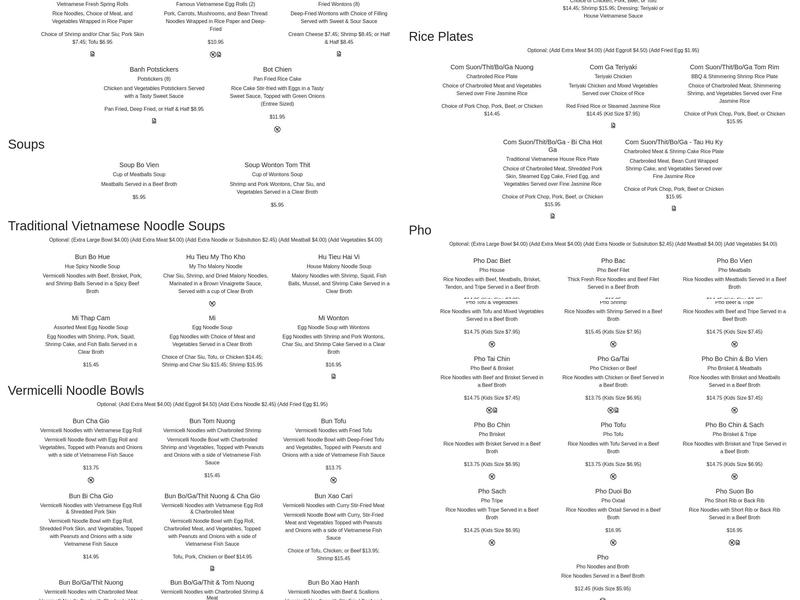 Gossip Tapioca Menu