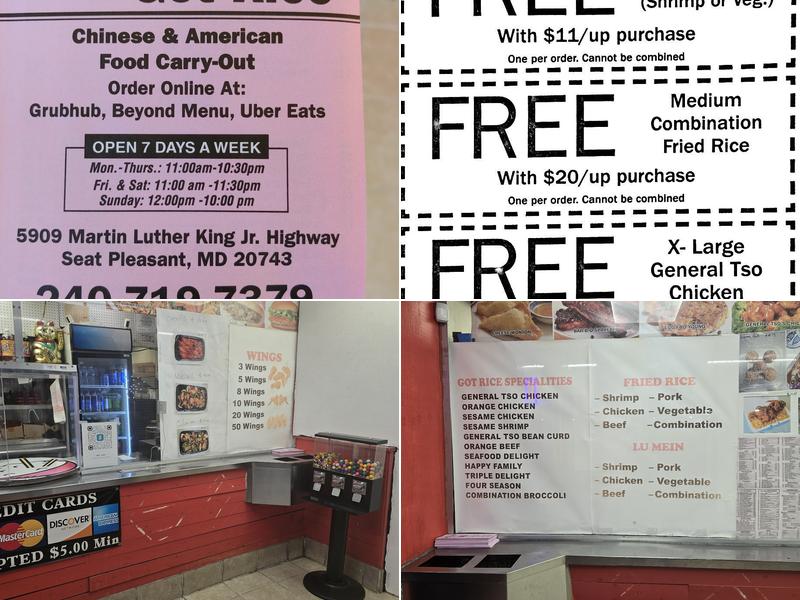 Got Rice Menu