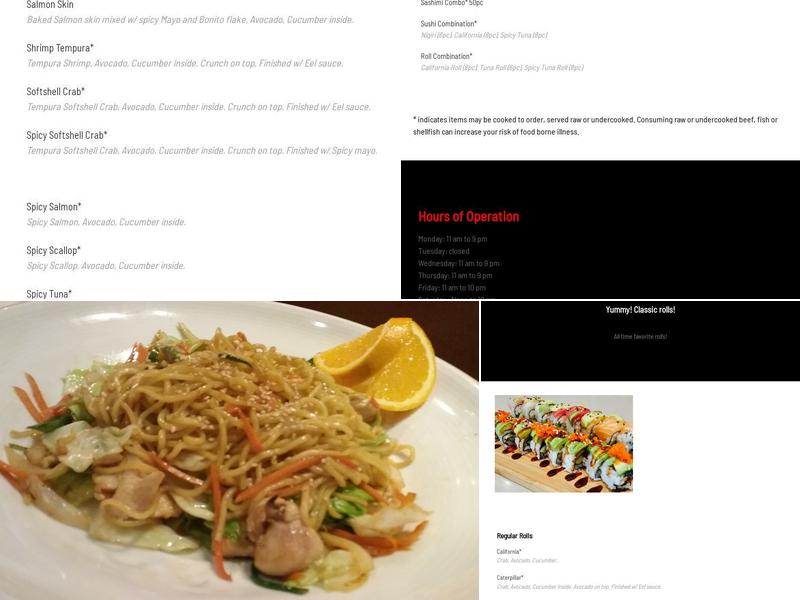 Got Sushi? Menu