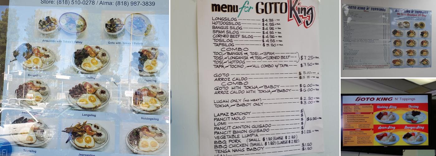 Goto King N Toppings Menu