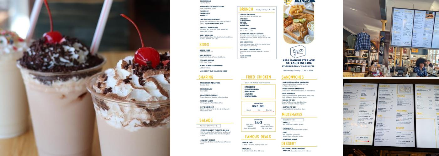 Grace Meat + Three Menu