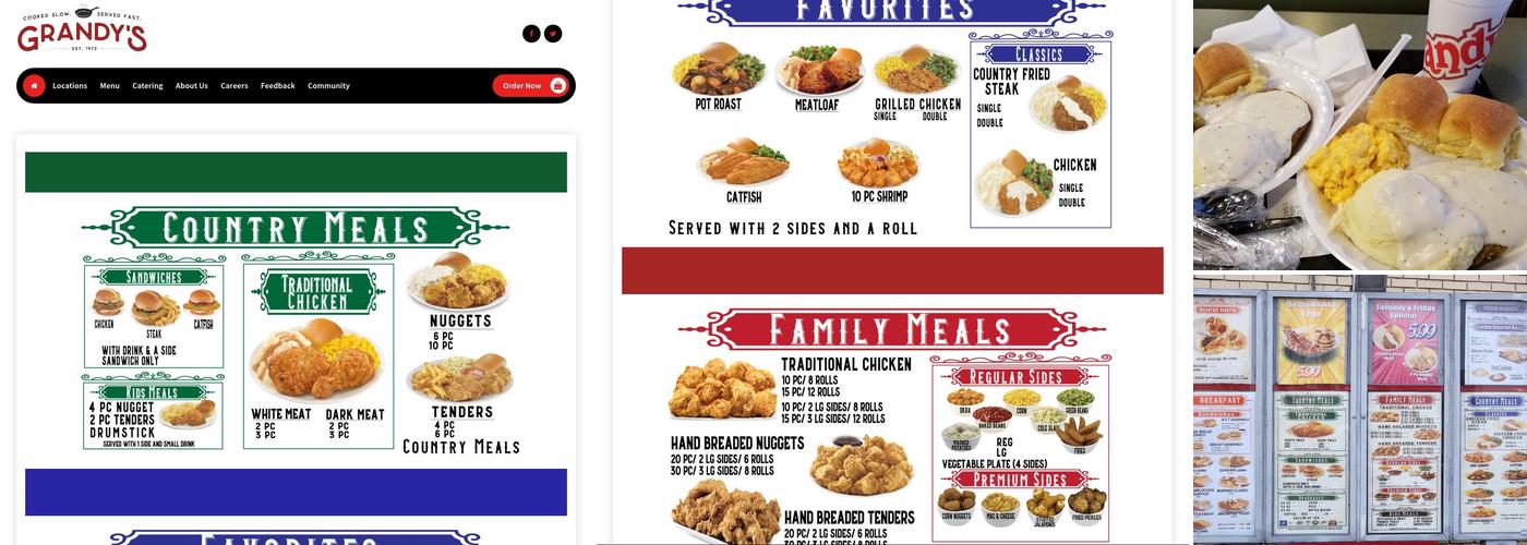 Grandy's Menu