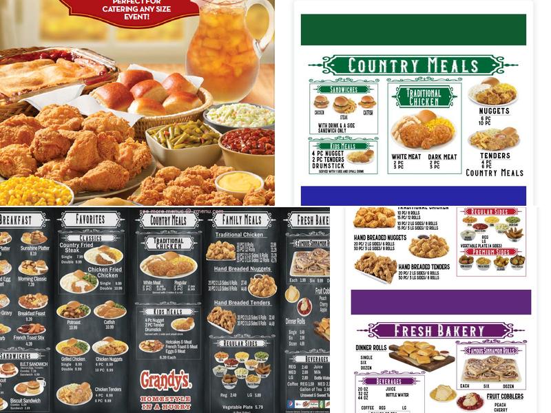 Grandy's Menu