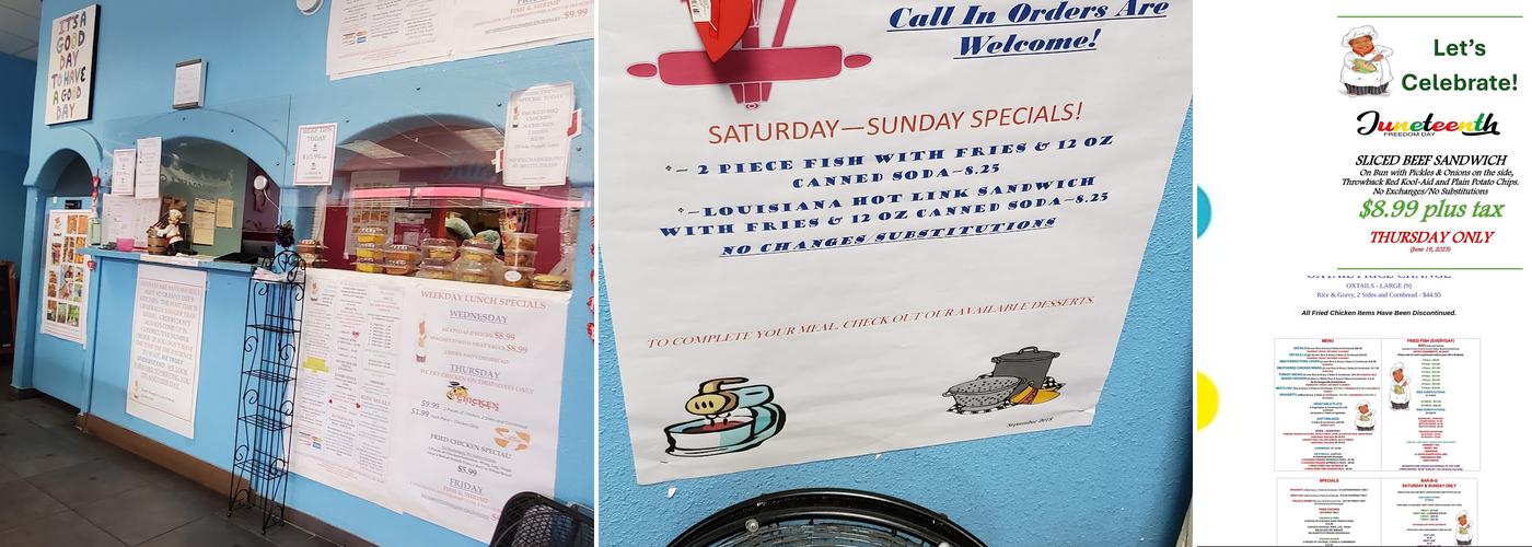 Granny Dee's Kitchen Menu