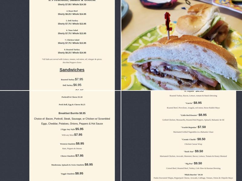 Grateful Deli Menu