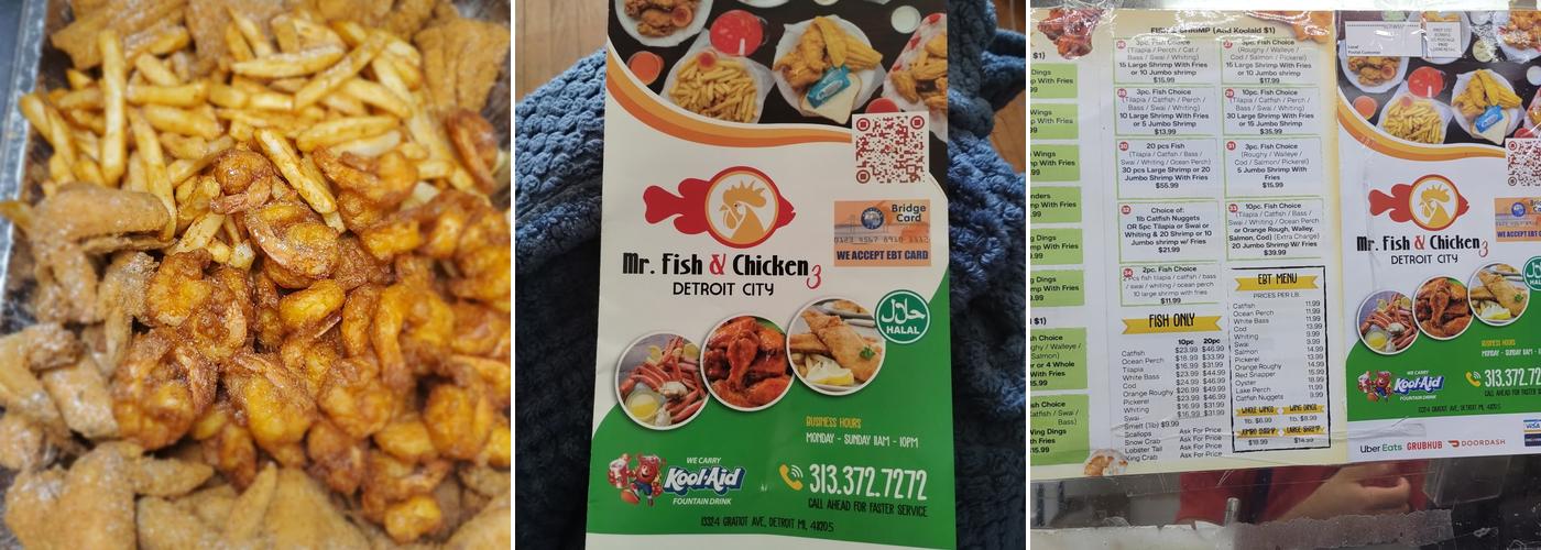 Mr fish and chicken (Gratiot) Menu