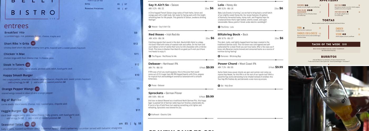 Gravely Brewing Co Menu