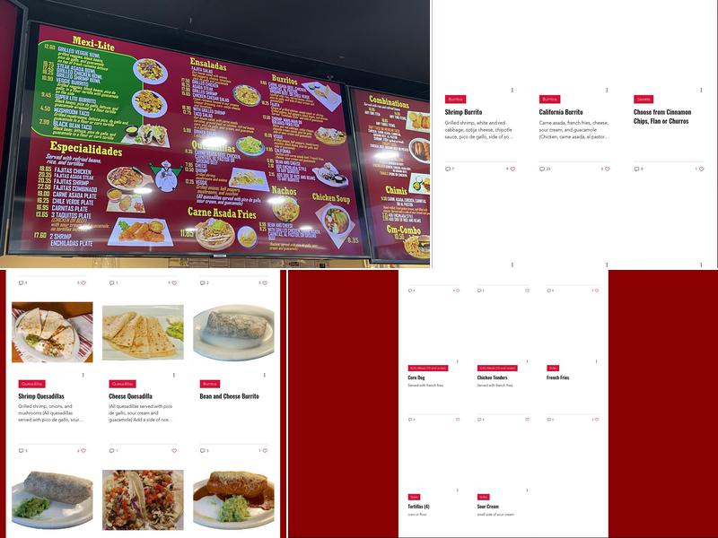 Great Mex Menu