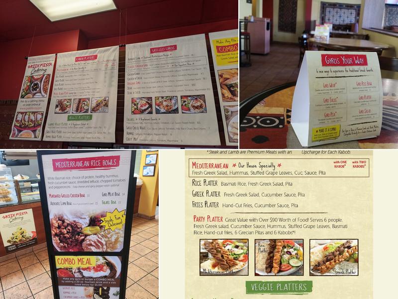 Greek Fiesta at Brier Creek, Raleigh Menu