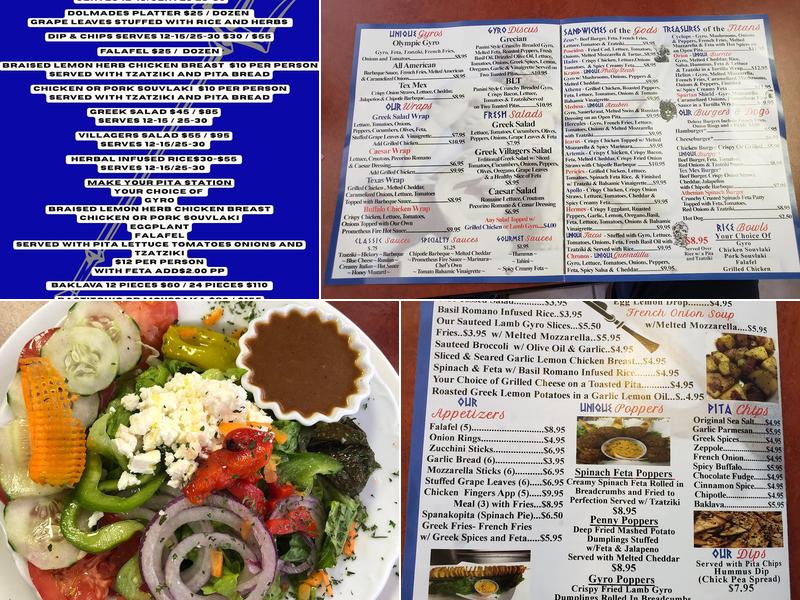 Greek Unique Menu