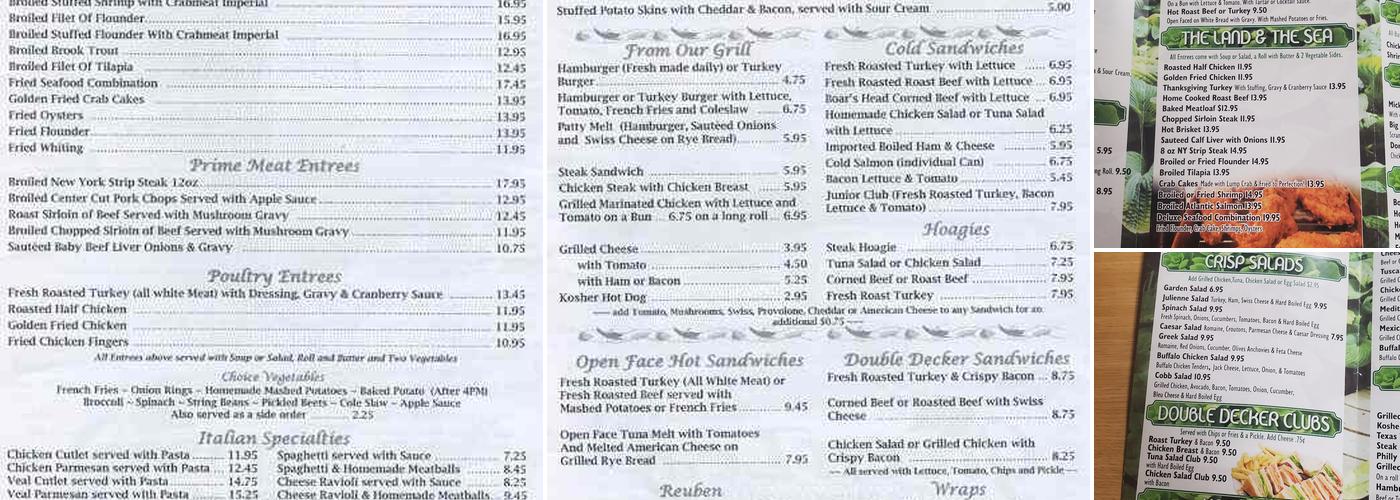 Green Leaf Menu