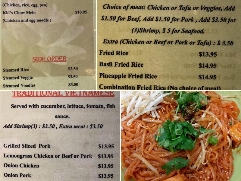 Green Lotus Vegan Menu