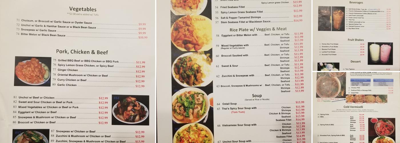 Green Papaya Pot Pot Shabu Menu