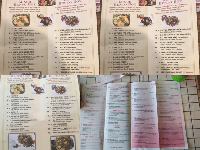 Green Thai Kitchen Menu