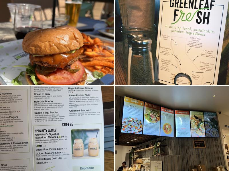 Greenleaf Kitchen & Cocktails Menu