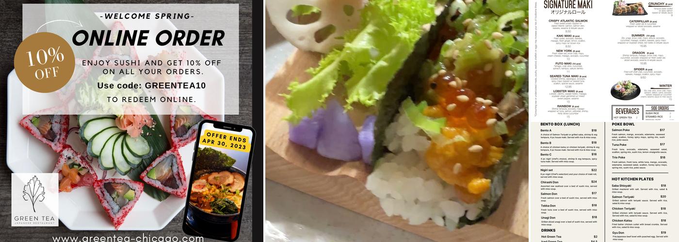 Green Tea Japanese Restaurant Menu