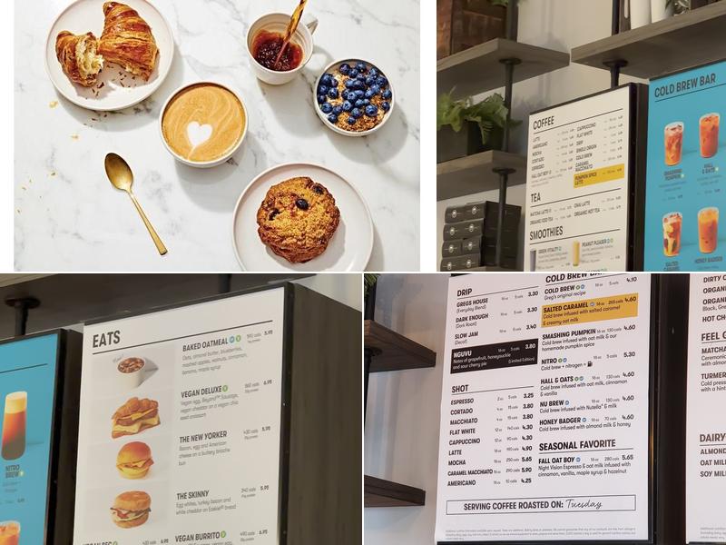 Gregorys Coffee Menu