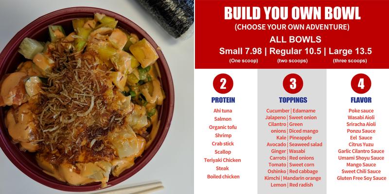 Grey Whale Poke Bowl Menu