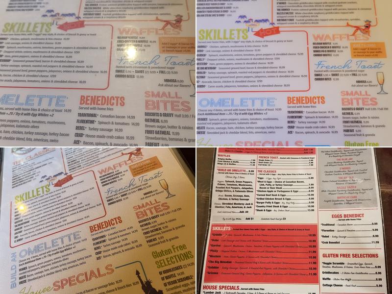Griddlecakes Menu