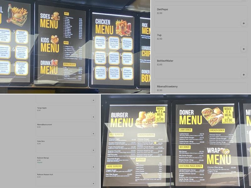 East Ham Fried Chicken Menu