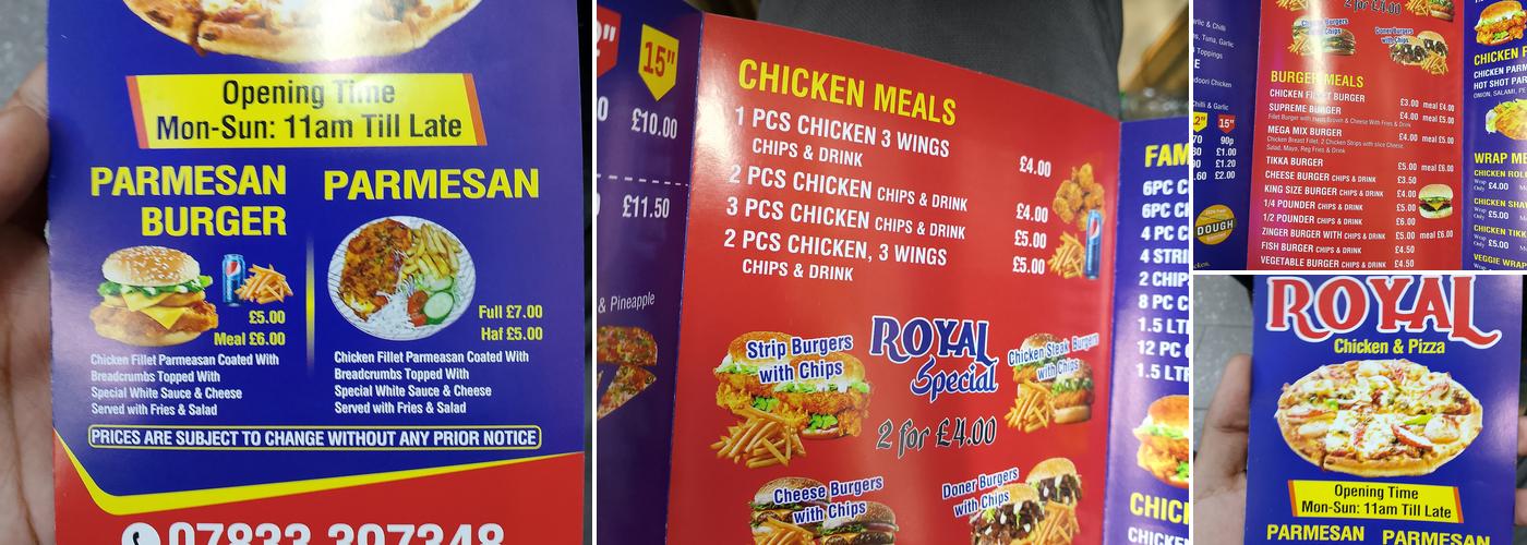 Royal Chicken London Menu