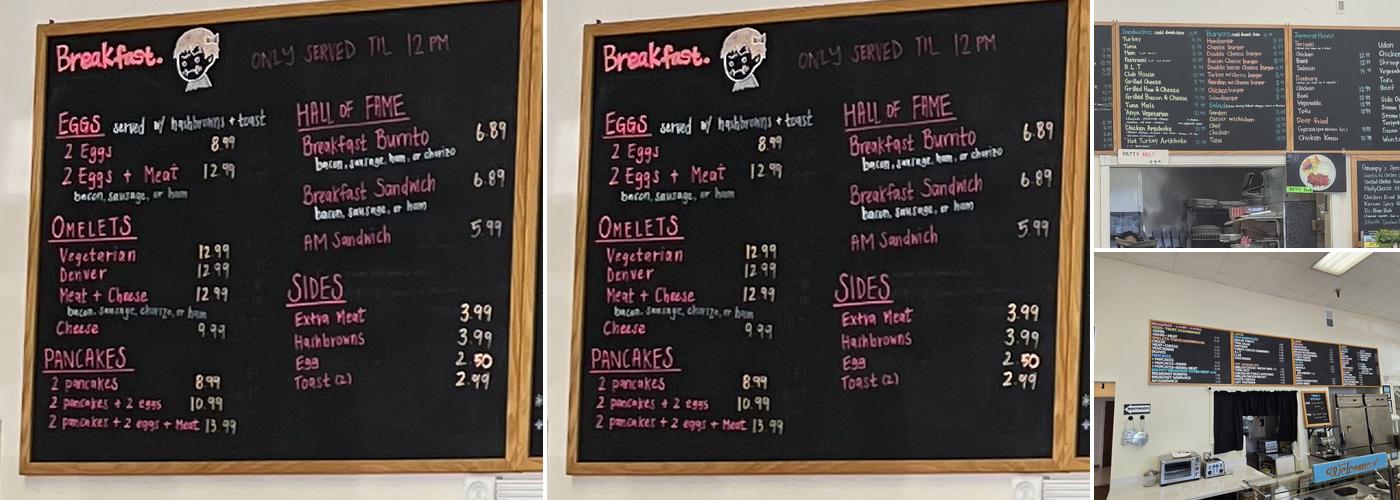 Grumpy Cafe Menu