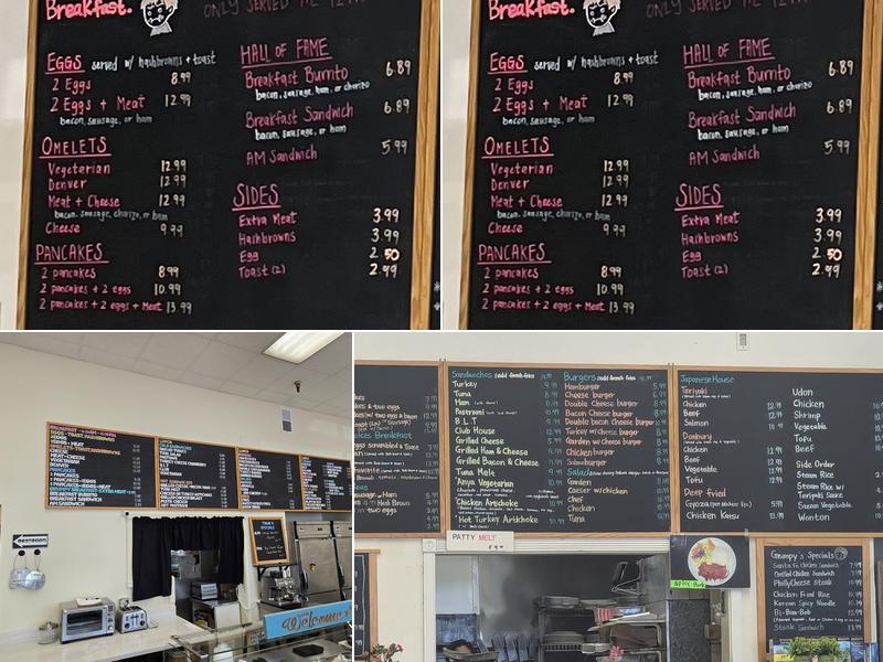 Grumpy Cafe Menu