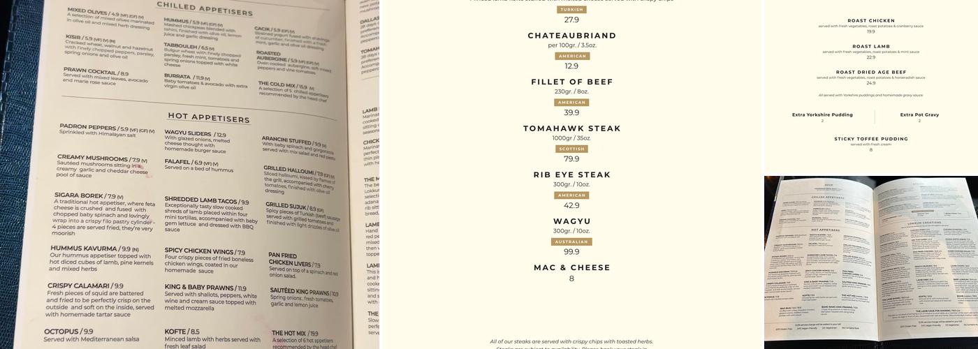 Lokkum Bar & Grill Menu