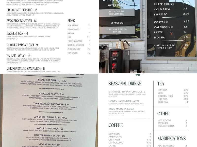 Guilder Menu