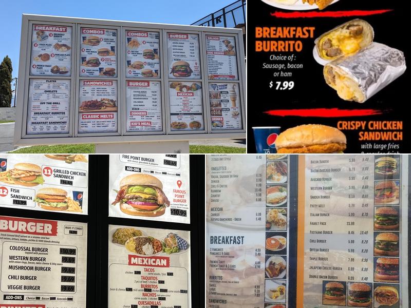 Burger Point Menu