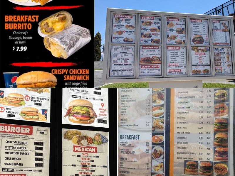 Burger Point Menu