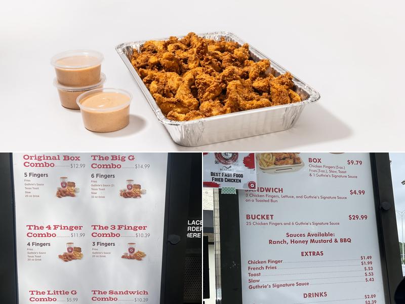 Guthrie's of Homewood Menu