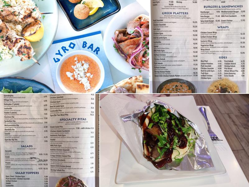 Gyro Bar Menu